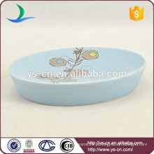 YSb40082-01-sd fábrica azul cerâmica saboneteira na china